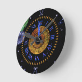 Hazel Midnight Clock Ronde Klok (Hoek)
