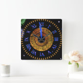 Hazel Midnight Clock Vierkante Klok (Huis)