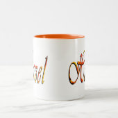 Hazel, Nom, Logo, Mug Combo Orange (Centre)