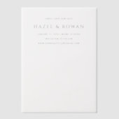 Hazel Photo Modern Wedding Save the Date Vellum Uitnodigingen (Voorkant)