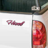 Hazel-roze Aufkleber-Sticker Bumpersticker (Op Truck)