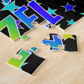 "HAZEL" Voornaam, geun "HAPPY BIRTHDAY" Legpuzzel (Zijkant)