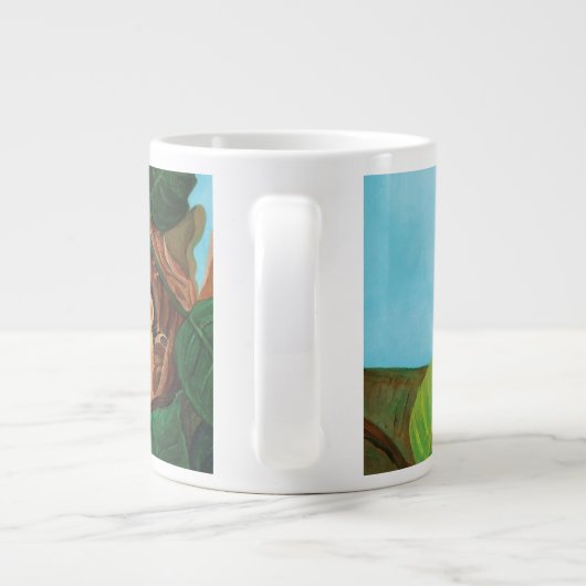 Hazelnoot Extra Grote Beker (Achterkant)