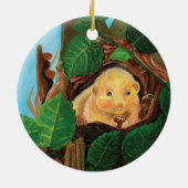 Hazelnoot Keramisch Ornament (Achterkant)