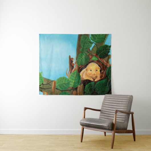 Hazelnoot Wandkleed (In Situ (horizontaal))