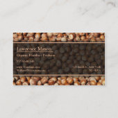 Hazelnootproducent/boer Foto Visitekaartje (Achterkant)