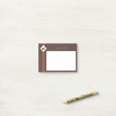 Hazelnoten & Bruin Post-it® Notes (Op bureau)