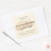 Hazelnut Cream | Cozy Neutral Soy Candle Label (Envelop)