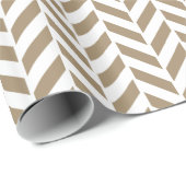 Hazelnut Herringbone Print Cadeaupapier (Rol Hoek)