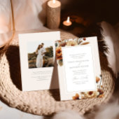 Hazelwood Herfst Waterverf Floral Wedding Kaart