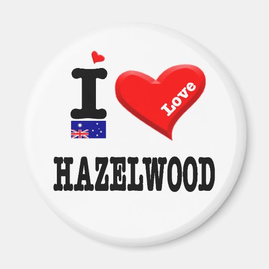 HAZELWOOD - I Love Magneet (Voorkant)