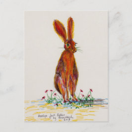 Hazen in Papavers Briefkaart