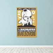 HazMaPoster_Bruin Canvas Afdruk (Insitu (Houten vloer))