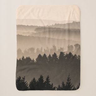 Hazy Hills Landschap Foto Sherpa Deken