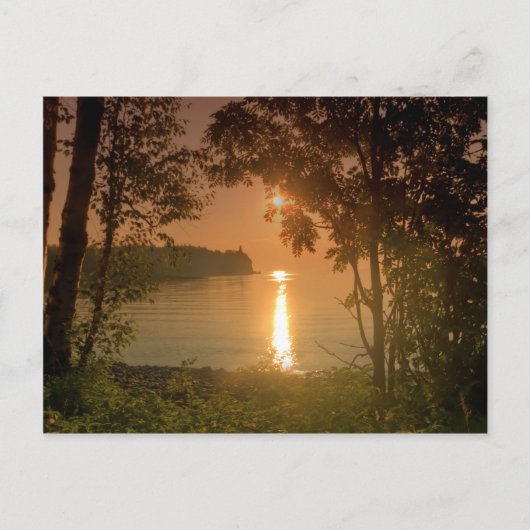 Hazy Sunrise bij Split Rock Briefkaart (Voorkant)