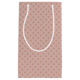 Hazy taupe/Roos gouden polka-dots cadeautas