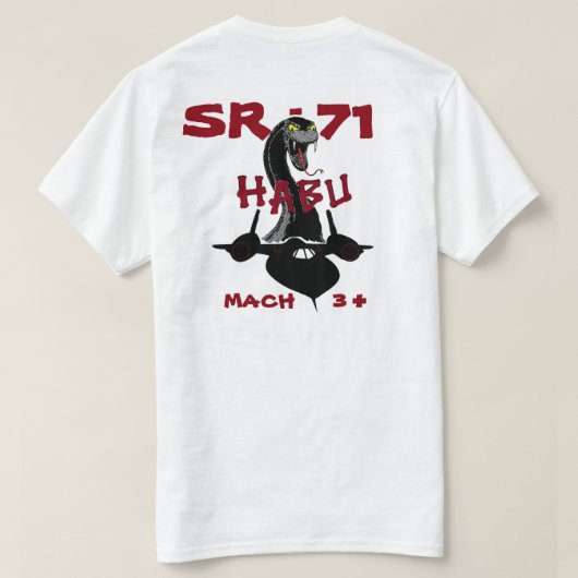 HB HABU SR-71 T-SHIRT (Design achterkant)