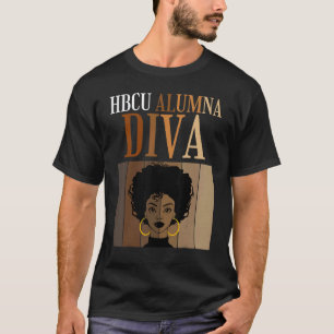 HBCU Alumna Diva Historische zwarte Colleges Unive T-shirt