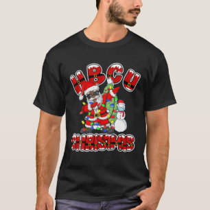 HBCU Black African American Santa Claus T-shirt