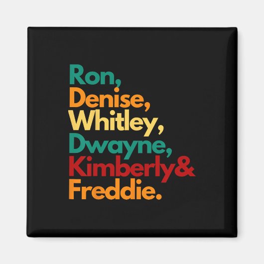 HBCU Black College afgestudeerden Whitley Retro vo Magneet (Voorkant)