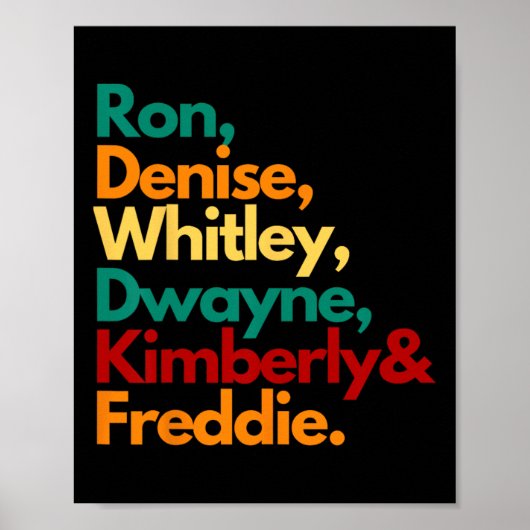 HBCU Black College afgestudeerden Whitley Retro vo Poster (Voorkant)