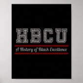 HBCU Black History Maand en Black Excellence Poster (Voorkant)