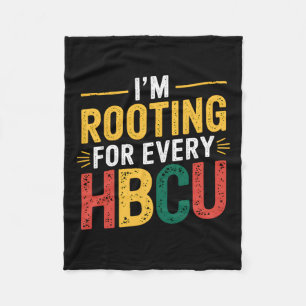 HBCU Black History Month Ik Steun Elke HBC Fleece Deken