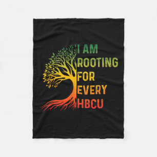 HBCU Black History Month Ik Steun Elke HBCU Fleece Deken