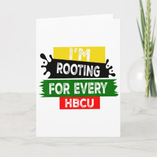 HBCU Black History Month ik steun elke HBCU Kaart