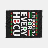 Hbcu Black History Pride Historische Zwarte Colleg Fleece Deken (Voorkant (Horizontaal))