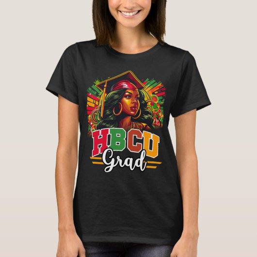 HBCU College Afstudeerder T-shirt (Voorkant)