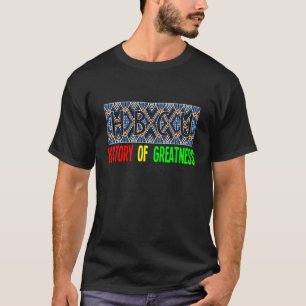 HBCU Geschiedenis van Grootsheid Zwart College Mel T-shirt