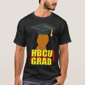 HBCU Grad Black Woman With Braids T-shirt (Voorkant)