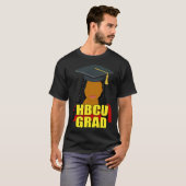 HBCU Grad Black Woman With Braids T-shirt (Voorkant volledig)