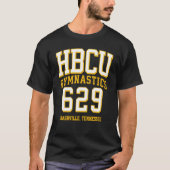 HBCU Gymnastics 629 Area Code Nashville TN 2 T-shirt (Voorkant)