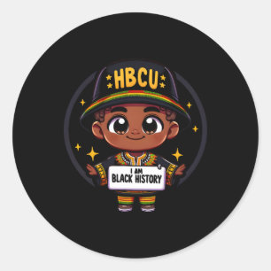 HBCU Historisch Black College Kleding Black Hist Ronde Sticker