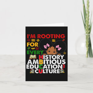HBCU Ik ben Rooting voor elke HBCU Black History A Kaart
