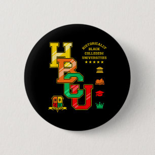 Hbcu-kleding Historisch zwarte hogescholen Univers Ronde Button 5,7 Cm