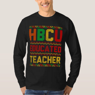 HBCU Onderwezen Afro Historisch zwart been T-shirt