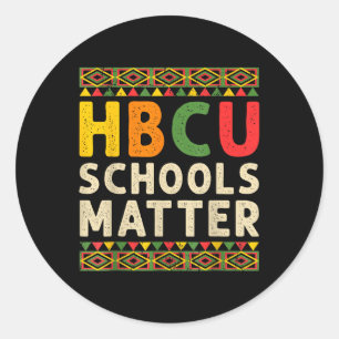 HBCU Scholen Historische Black College Student Alb Ronde Sticker