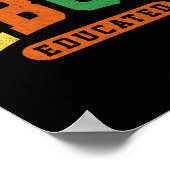 HBCU Zwarte Geschiedenis Opgeleide Student Junetee Poster (Hoek)