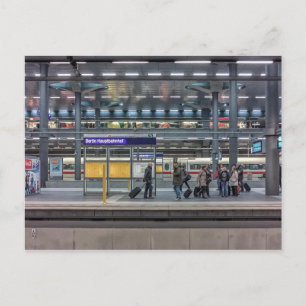 Hbf, Station, Berlijn, Duitsland Briefkaart