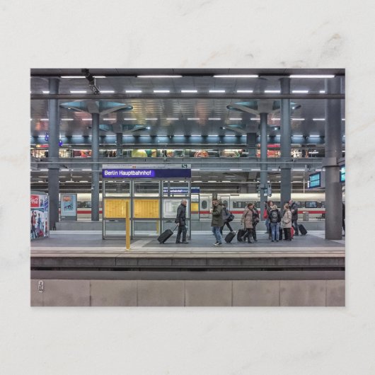 Hbf, Station, Berlijn, Duitsland Briefkaart (Voorkant)