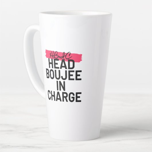HBIC Grosse Mug latte (Angle gauche)