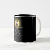 HBL - Zwarte koffie-Mok met boekHoesje Tweekleurige Koffiemok (Voorkant rechts)