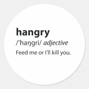 Hboze Funny Dictionary Definition Ronde Sticker