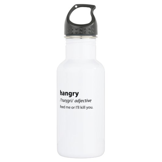 Hboze Funny Dictionary Definition Waterfles (Voorkant)