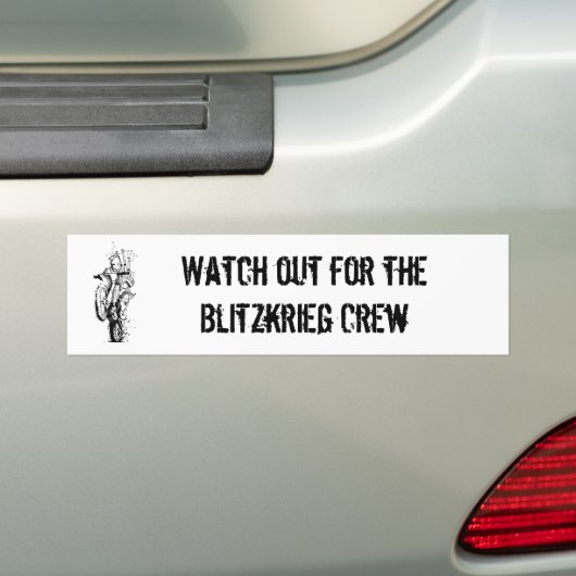HC Blitzkrieg Bumpersticker (Op auto)