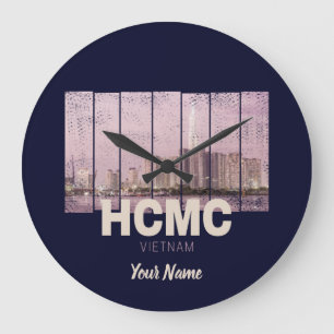 HCMC Saigon (Ho-Chi-Minh-City) Skyline Vietnam Grote Klok