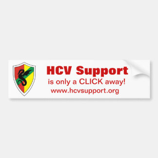HCV-ondersteuning is slechts een klik verwijderd! Bumpersticker